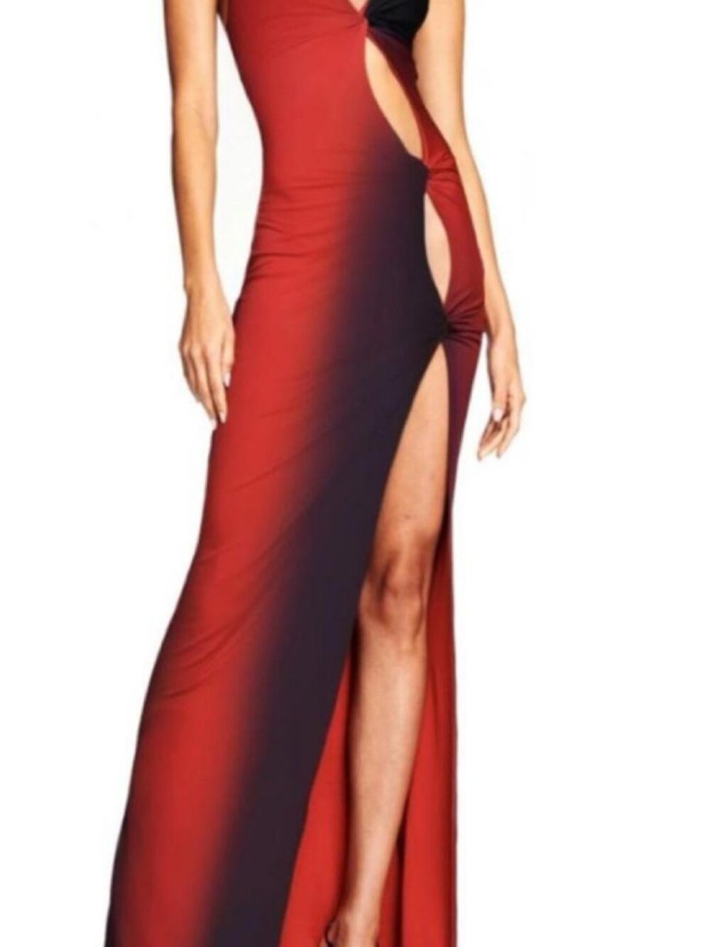 I.AM.GIA Women's Red and Burgundy Dress